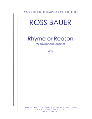 [Bauer] Rhyme or Reason