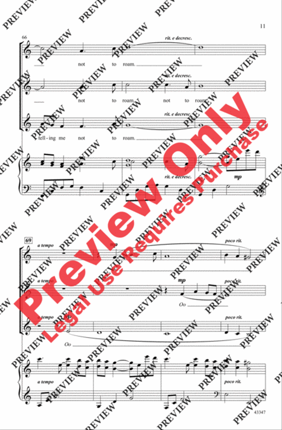 In the Dark of Midnight In the Dark of Midnight Women's Choir scores gallery preview page 11