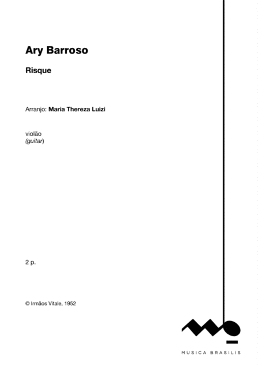 Risque (violão) Classical Guitar scores gallery preview page 2