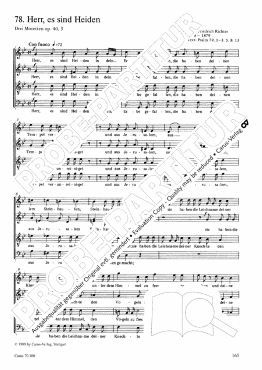 Geistliches Chorbuch der Romantik Choir scores gallery preview page 166