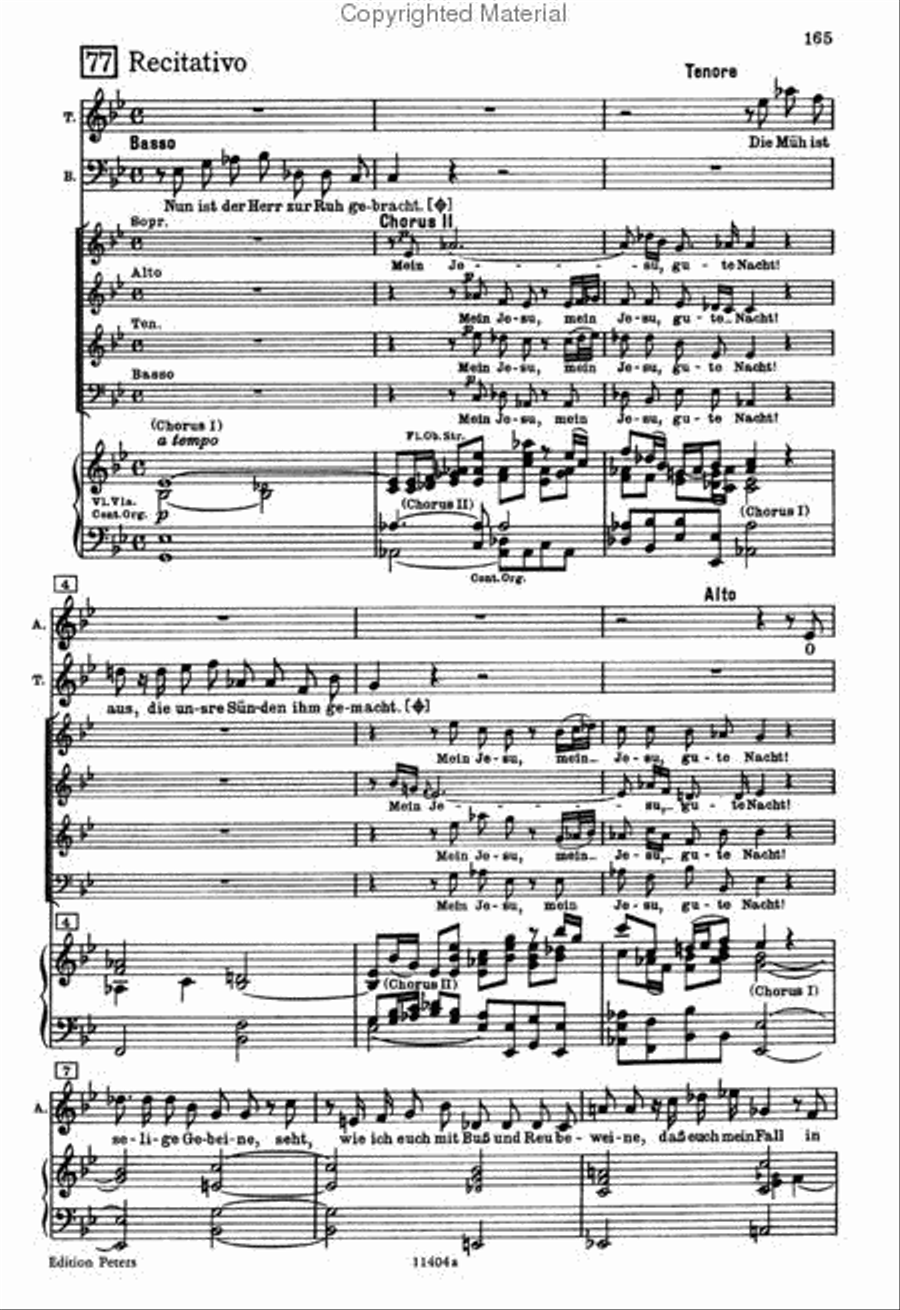 St. Matthew Passion 4-Part scores gallery preview page 6