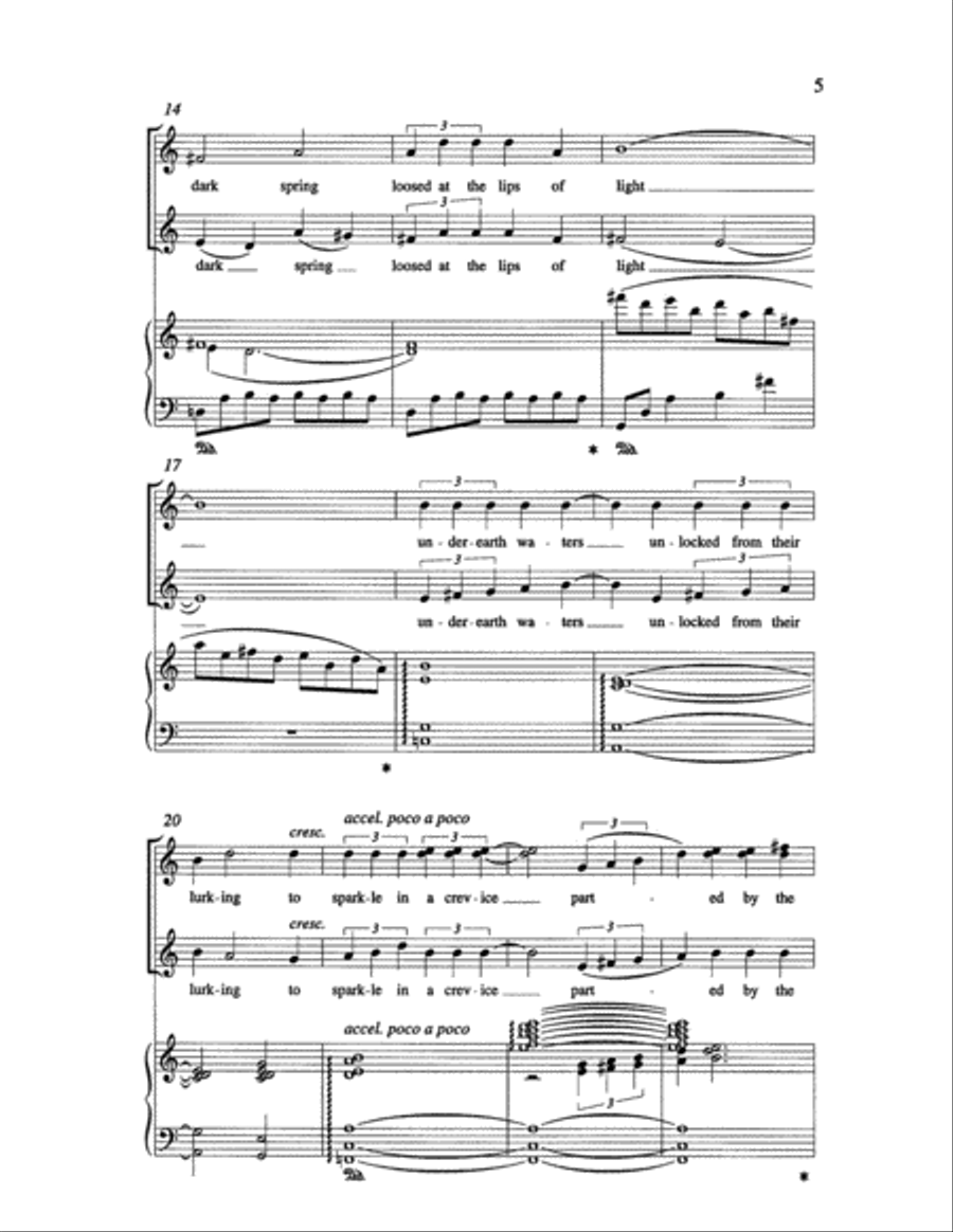 Love Is a Rain of Diamonds SSA scores gallery preview page 5
