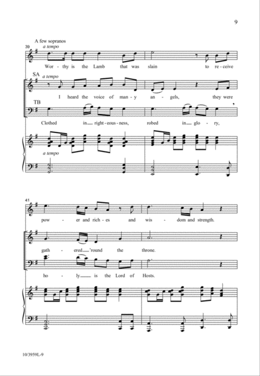 Worthy is the Lamb 4-Part scores gallery preview page 9