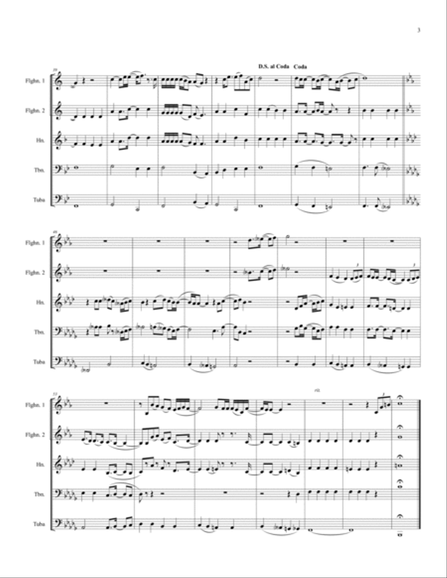 Hard To Say I'm Sorry Brass Ensemble scores gallery preview page 5