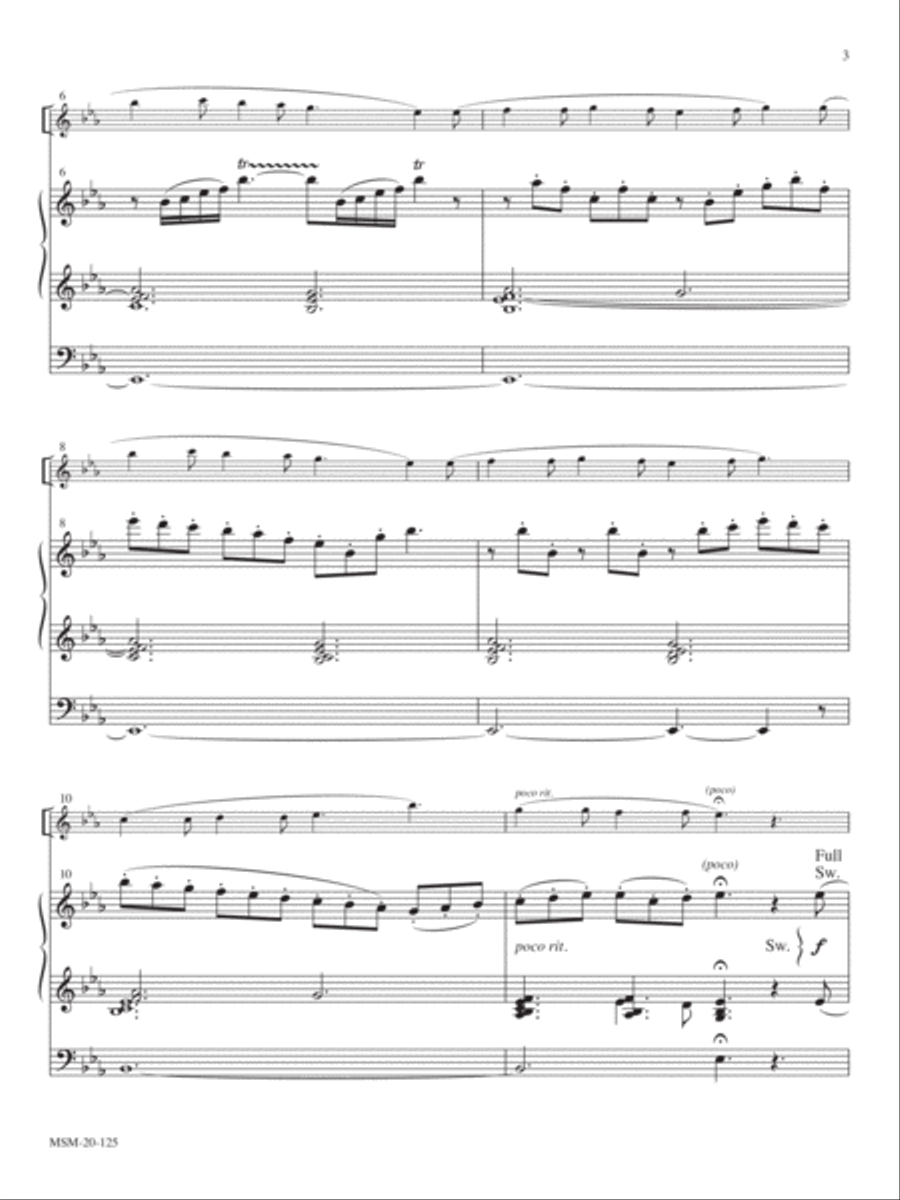Christmas Fantasy for Violin and Organ Violin scores gallery preview page 2