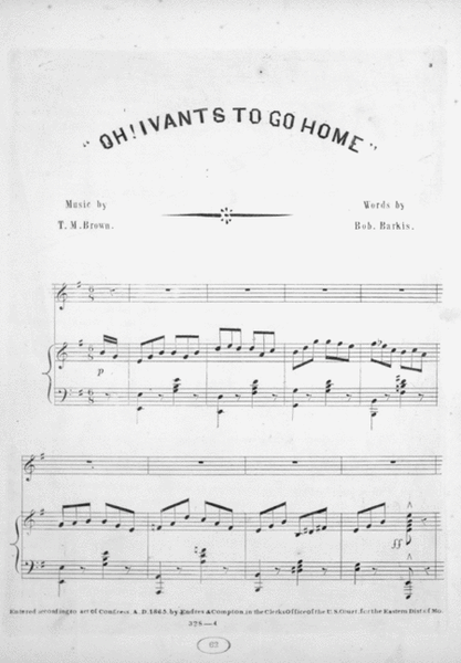 "I vants to go home," or, Maximillian's Lament. Song & Chorus