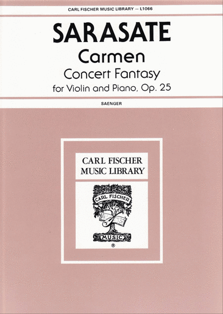 Carmen Concert Fantasy Violin Solo scores gallery preview page 1