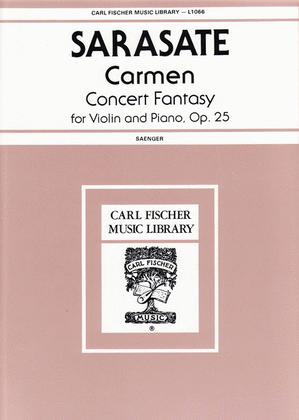 Book cover for Carmen Concert Fantasy