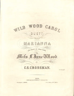 Wild Wood Carol. Duett