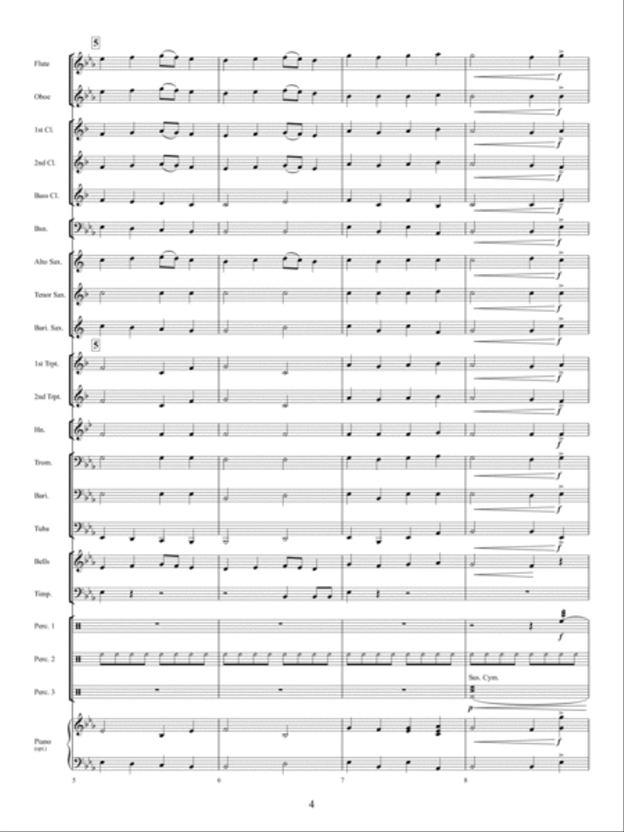 The Twelve Songs of Christmas Concert Band scores gallery preview page 3