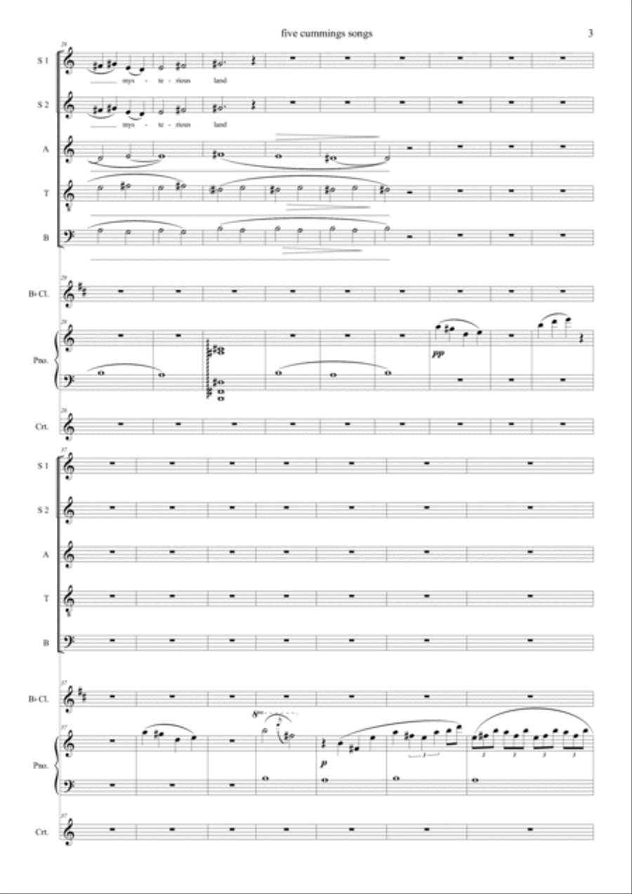 5 cummings songs 5 cummings songs Choir scores gallery preview page 3