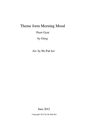 Theme form Morning Mood for concert band