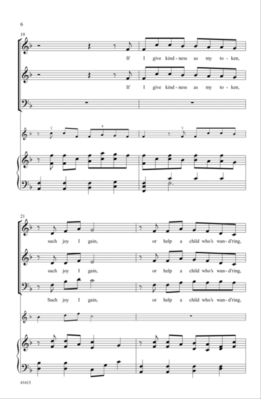 I Shall Not Live in Vain Choir scores gallery preview page 5