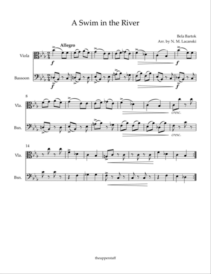 A Swim in the River A Swim in the River Bassoon scores gallery preview page 2