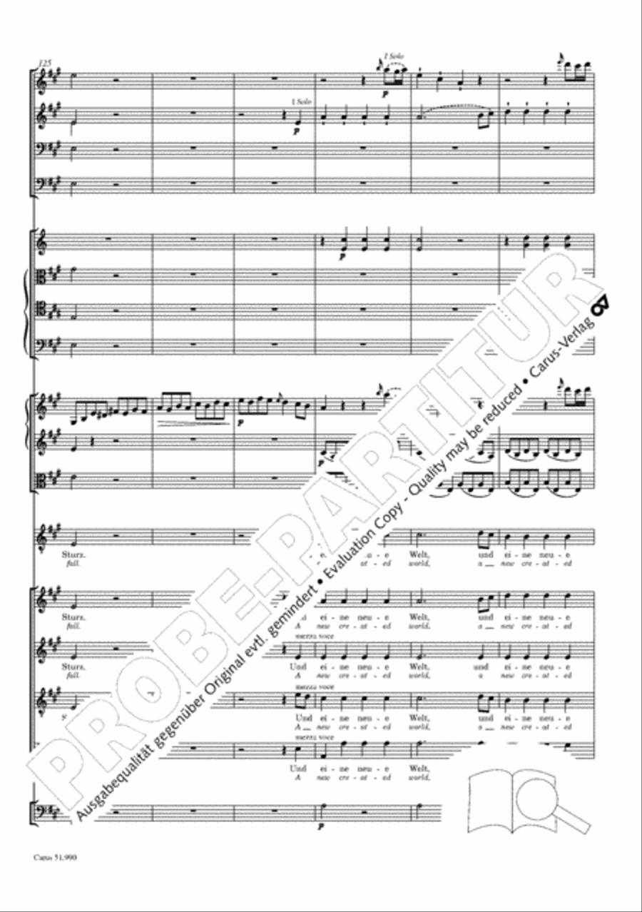 The Creation (Die Schopfung) 4-Part scores gallery preview page 51