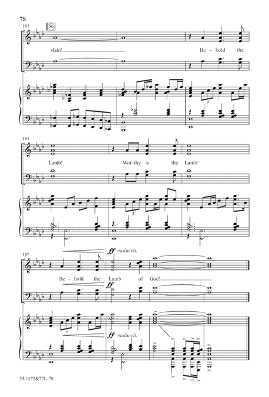 Behold the Lamb! Behold the Lamb! 4-Part scores gallery preview page 79