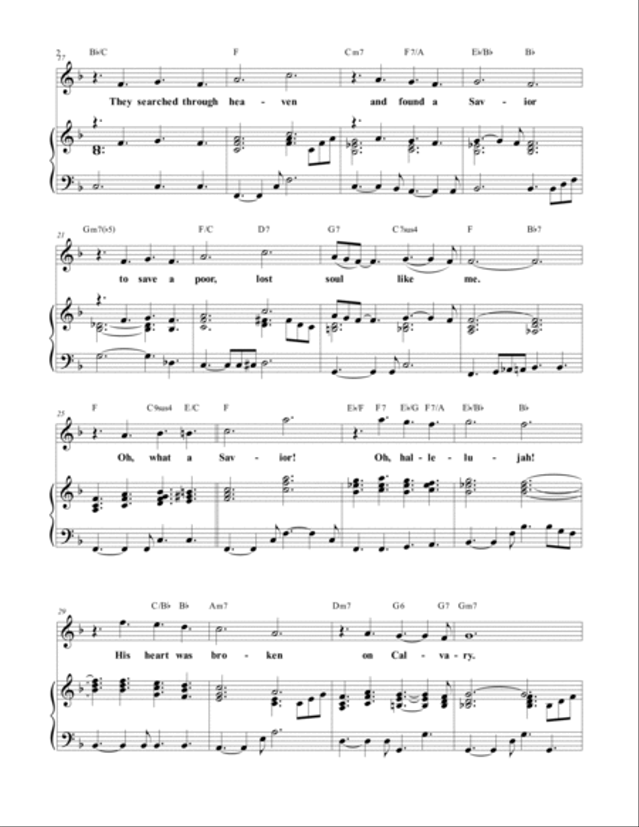 O What A Savior High Voice scores gallery preview page 2