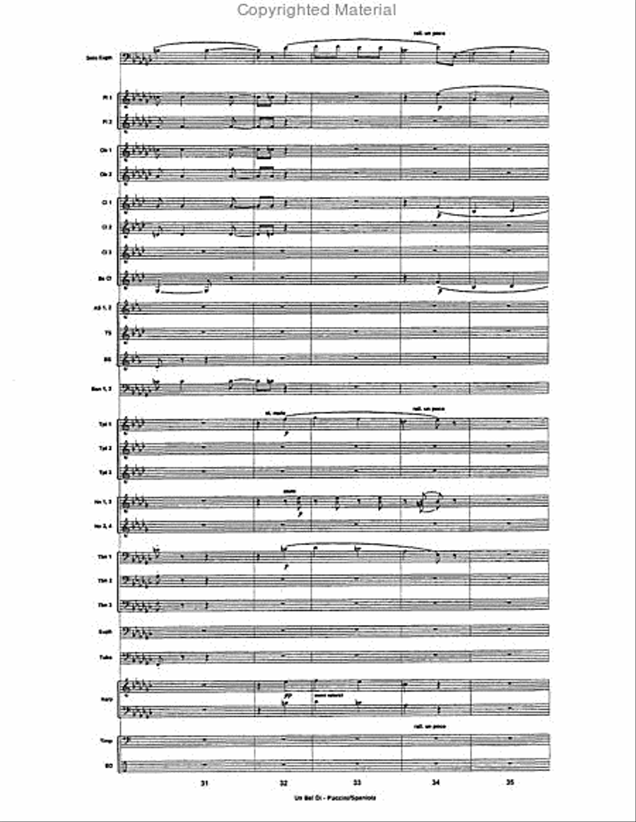 Un Bel Di Euphonium scores gallery preview page 5