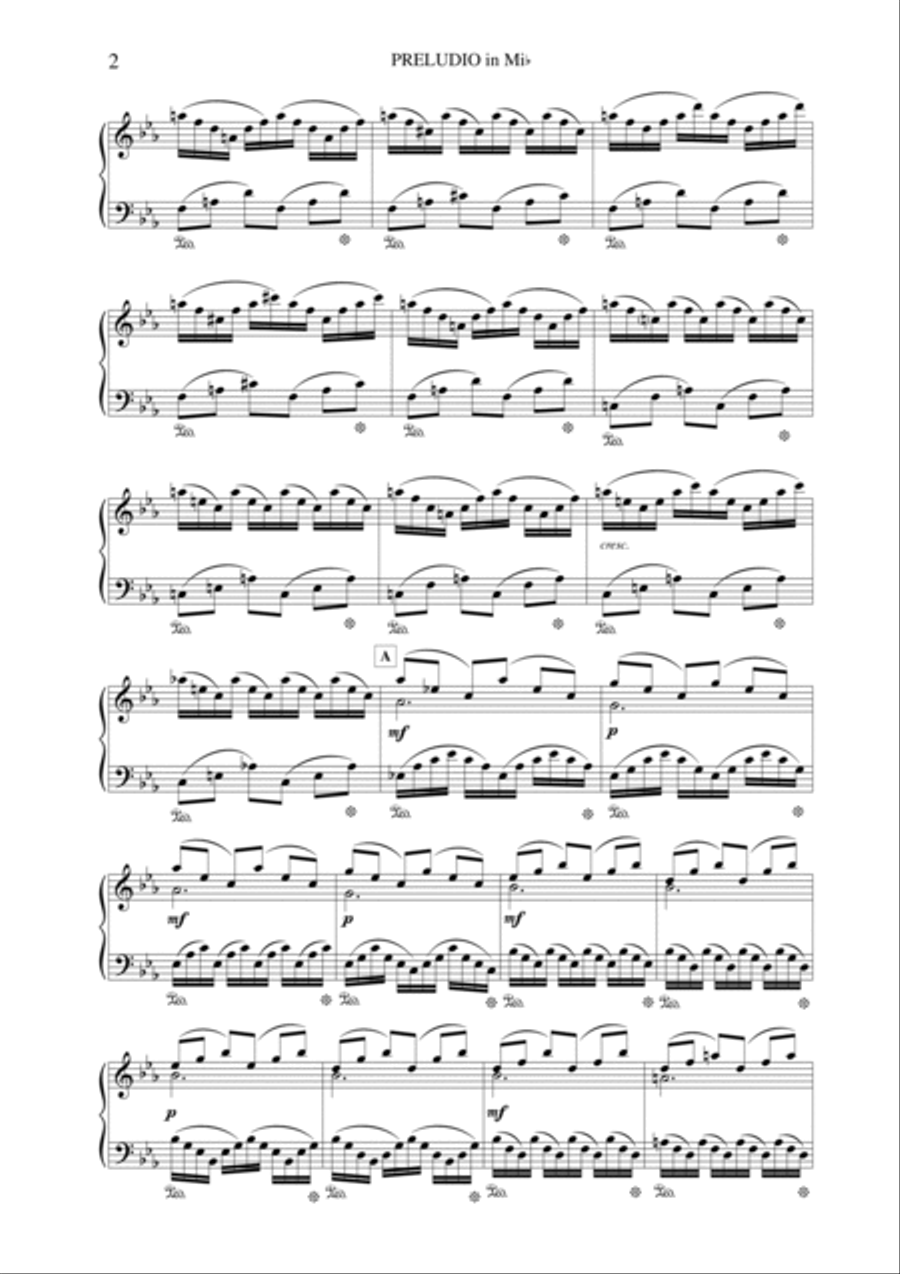 Salvatore Passantino: PRELUDIO IN MIB MAGGIORE (ES-21-030) Piano Solo scores gallery preview page 4