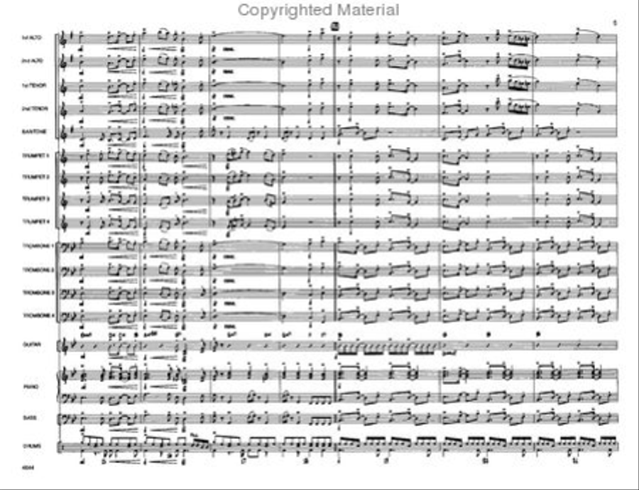 We Three Kings Jazz Ensemble scores gallery preview page 4