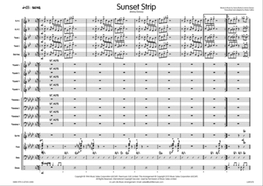 Sunset Strip Big Band scores gallery preview page 2