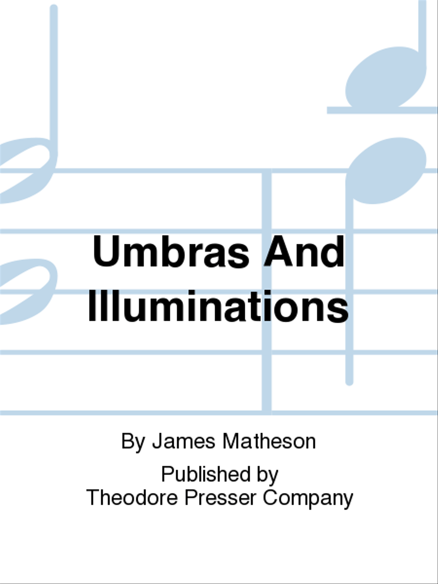 Umbras and Illuminations Orchestra scores gallery preview page 1