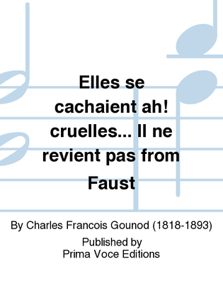 Book cover for Elles se cachaient ah! cruelles... Il ne revient pas from Faust