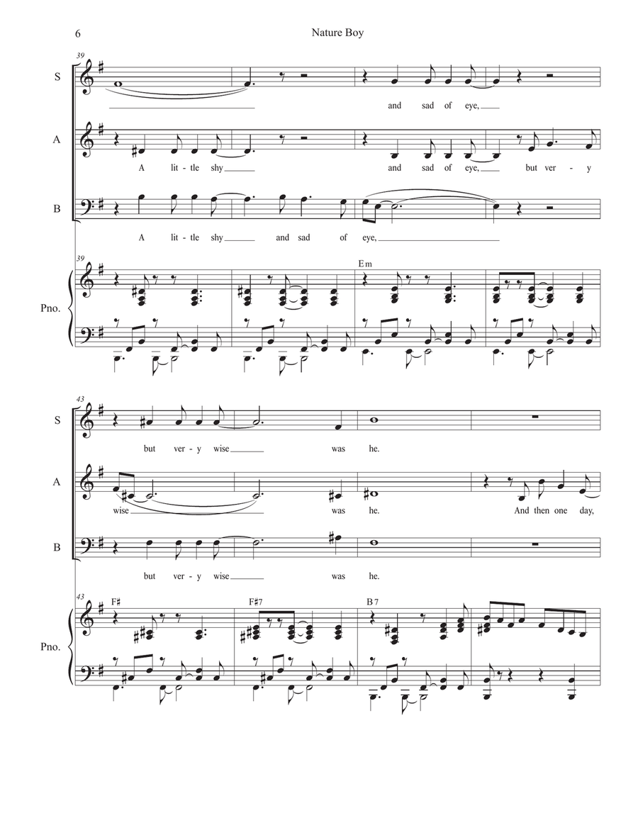 Nature Boy Nature Boy 3-Part scores gallery preview page 6
