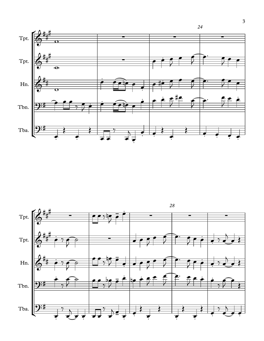Puttin' On The Ritz Brass Ensemble scores gallery preview page 3