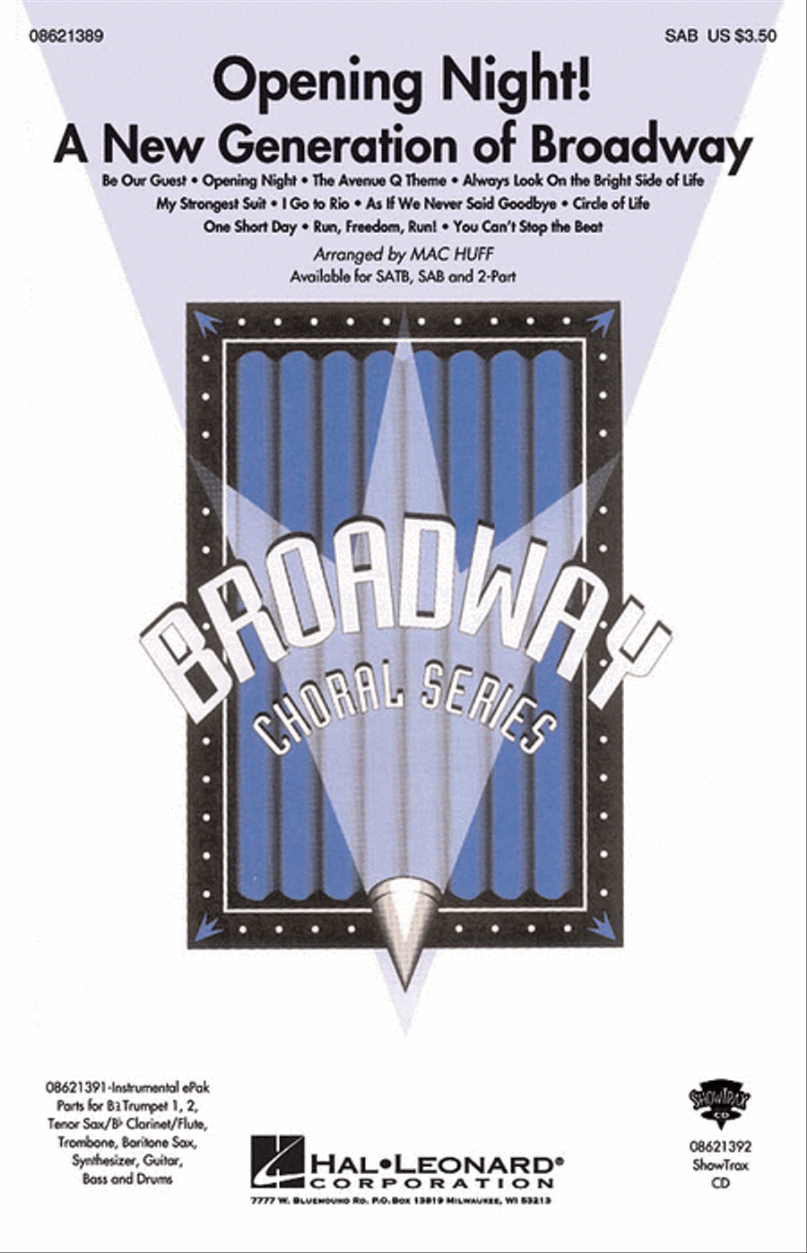 Opening Night Opening Night 3-Part scores gallery preview page 1