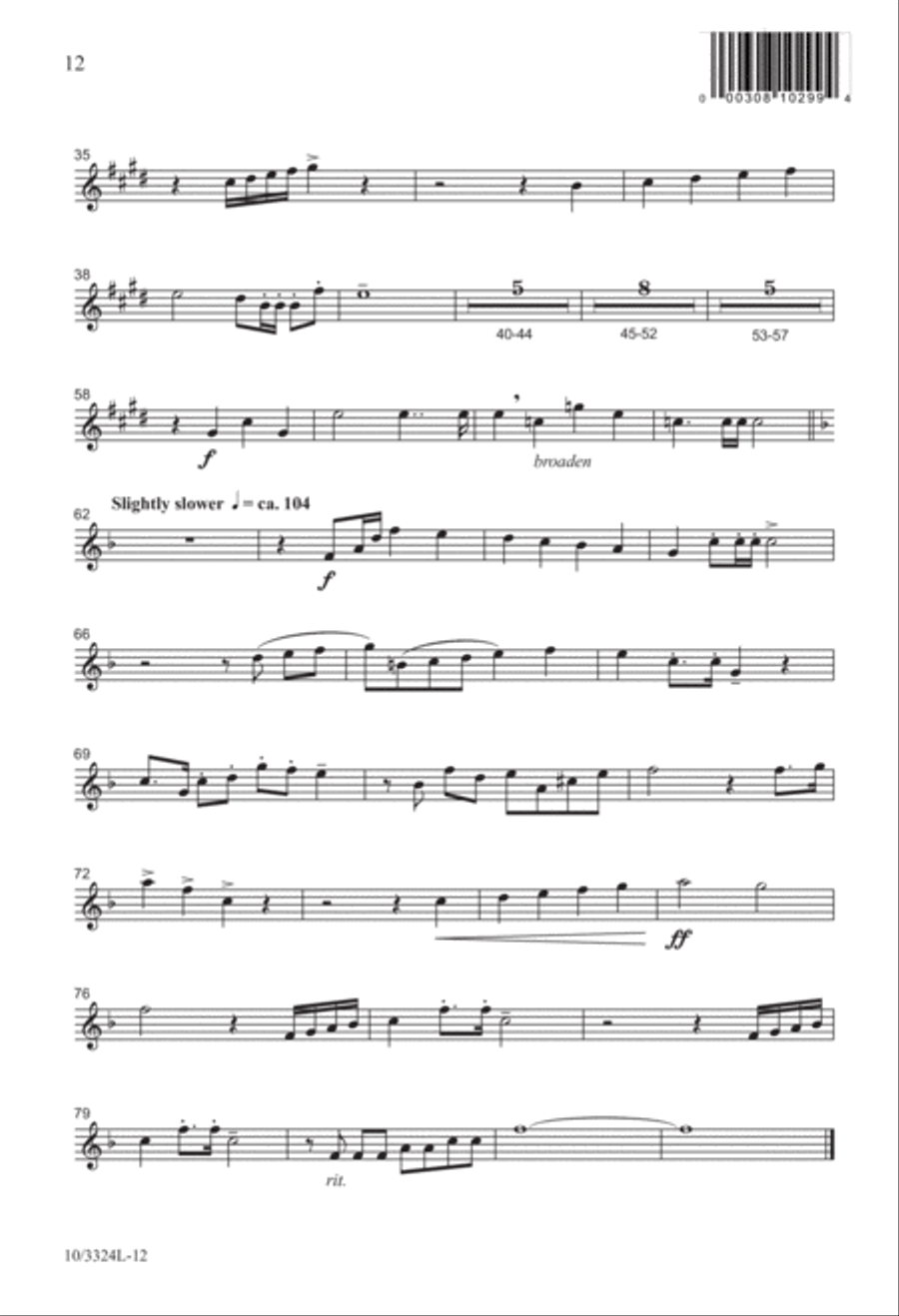 Rejoice, the Lord Is King! 4-Part scores gallery preview page 12