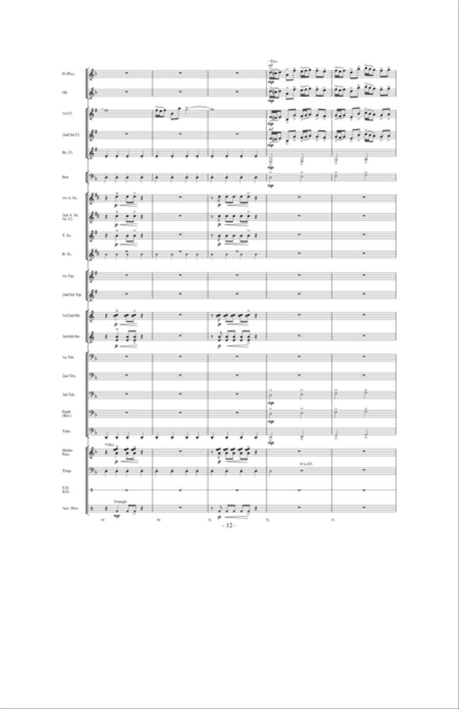 Dancing With The Wind Concert Band scores gallery preview page 11