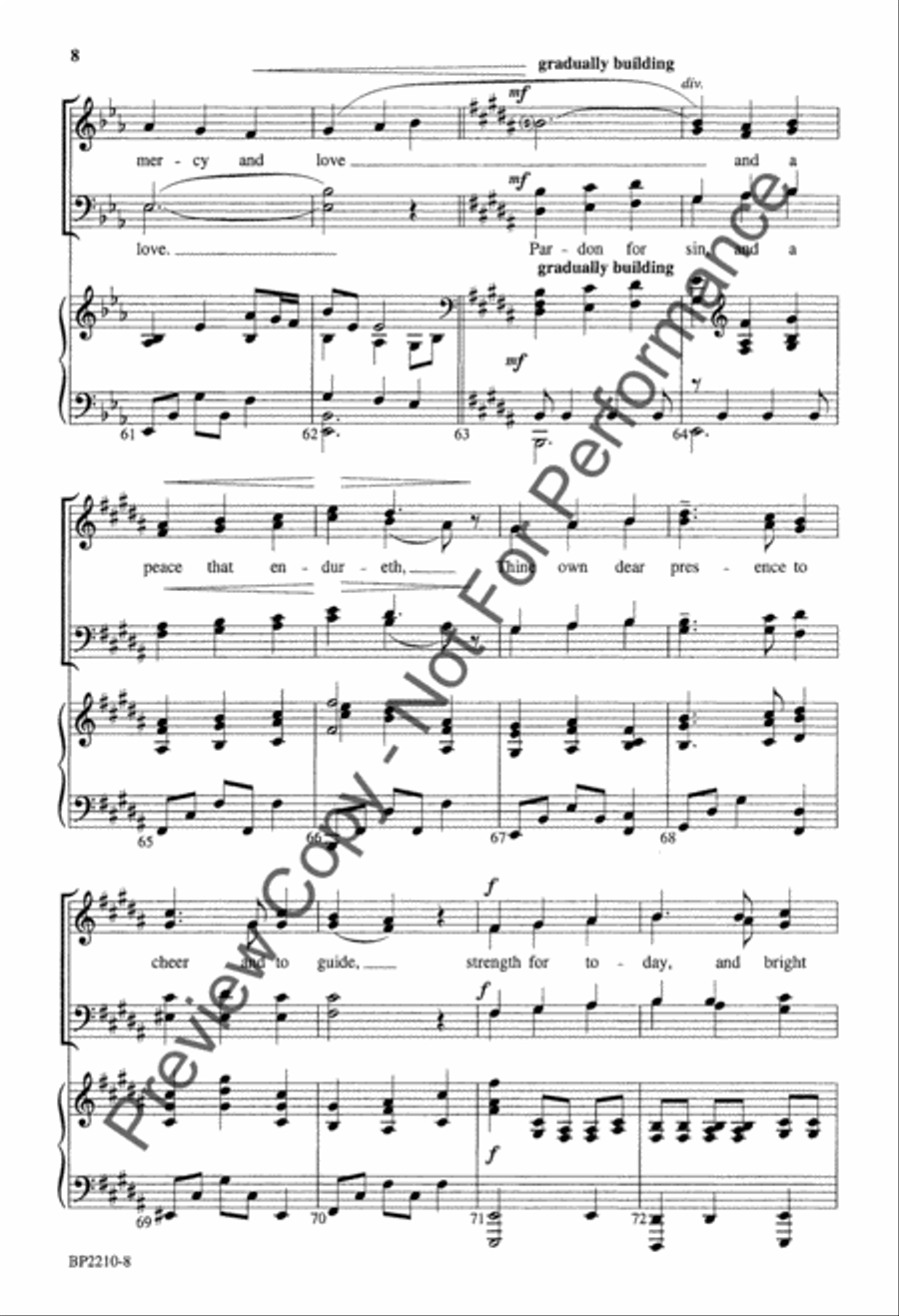 Great Is Thy Faithfulness - Forrest 4-Part scores gallery preview page 7