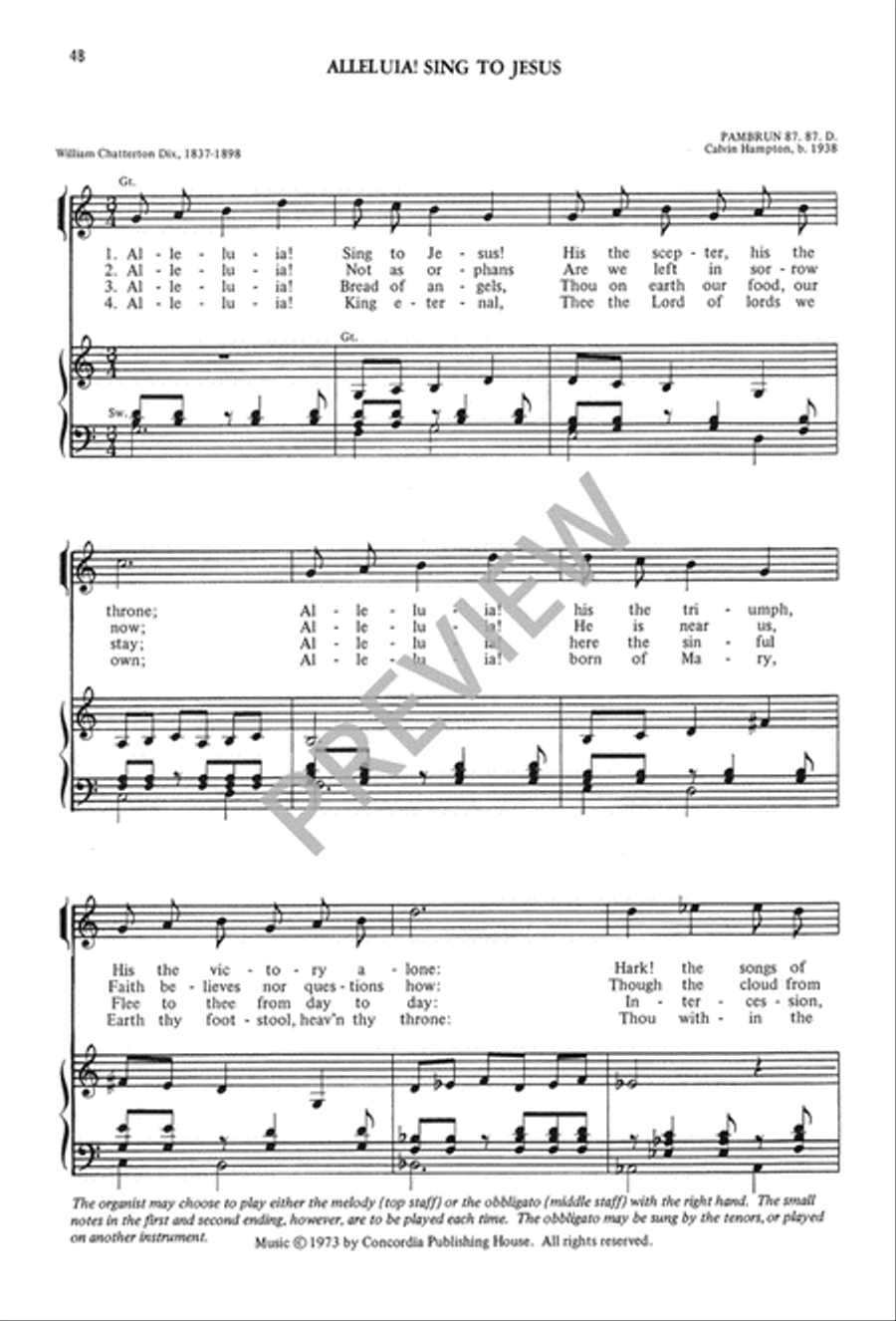 The Calvin Hampton Hymnary 4-Part scores gallery preview page 52