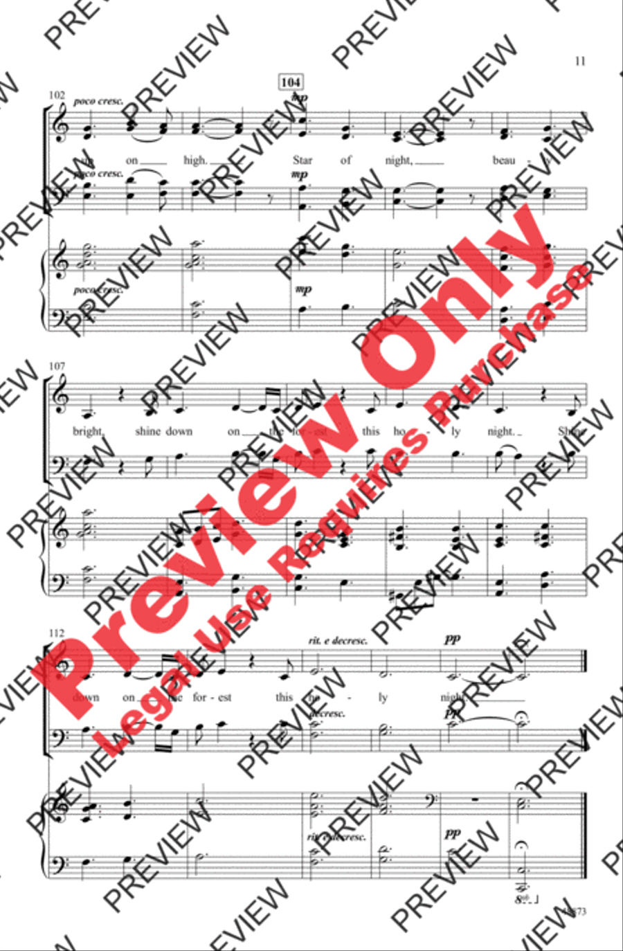 Castleton Carol Castleton Carol 4-Part scores gallery preview page 11