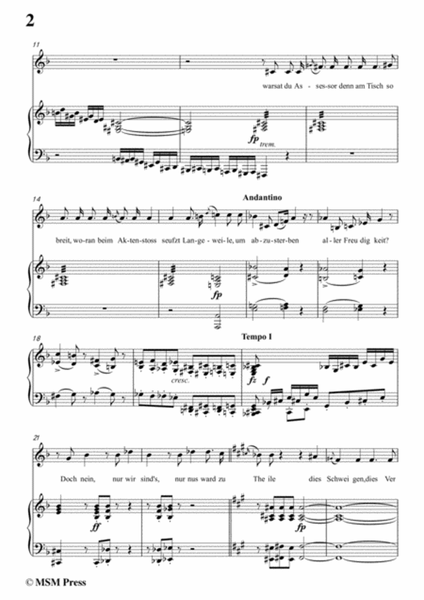 Schubert-Epistel(Herrn Joseph Spaun),in d minor,for Voice&Piano image number null