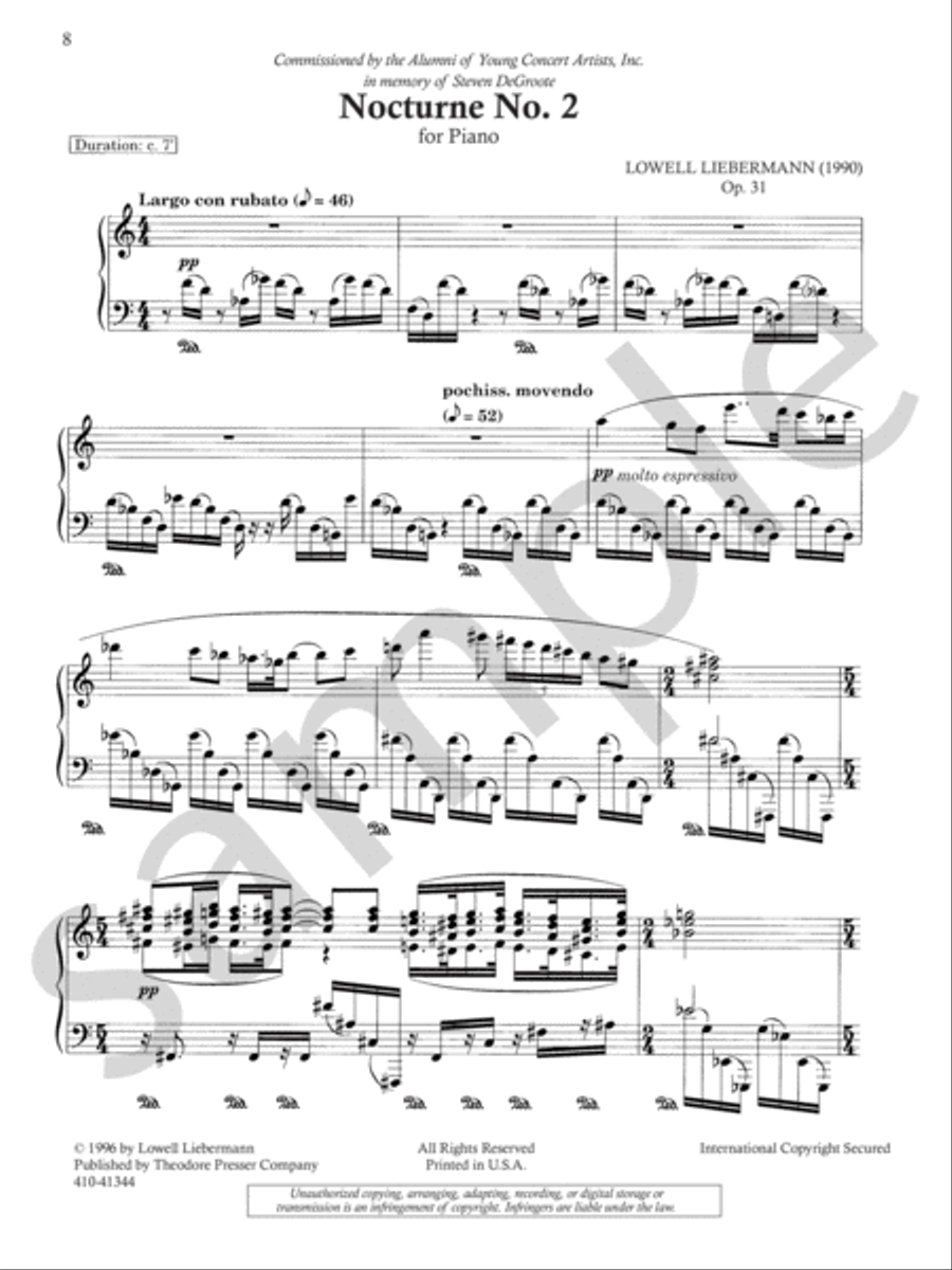 Complete Nocturnes Chamber Music scores gallery preview page 4