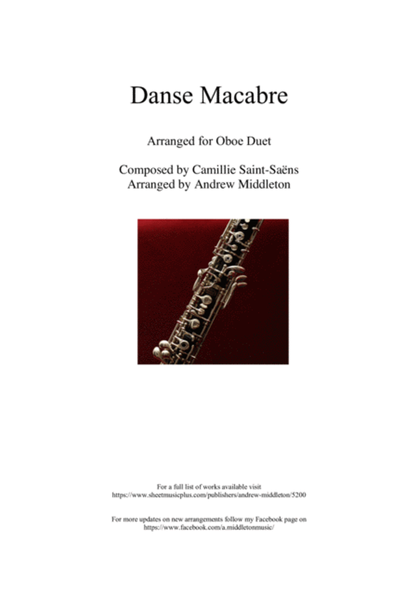 Danse Macabre arranged for Oboe Duet image number null