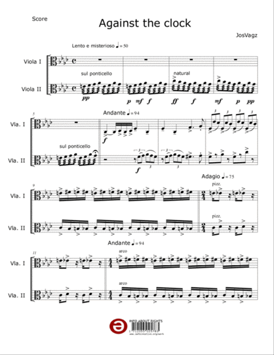 Against the clock Set of Parts scores gallery preview page 1