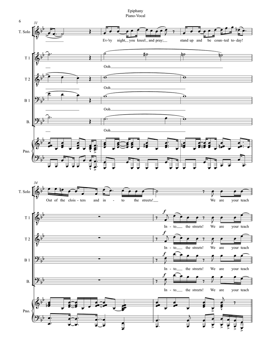 Epiphany Epiphany TTBB scores gallery preview page 6