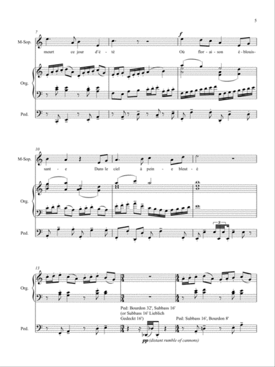 Cartes postales de la guerre (Postcards from the War) Mezzo-Soprano Voice scores gallery preview page 4