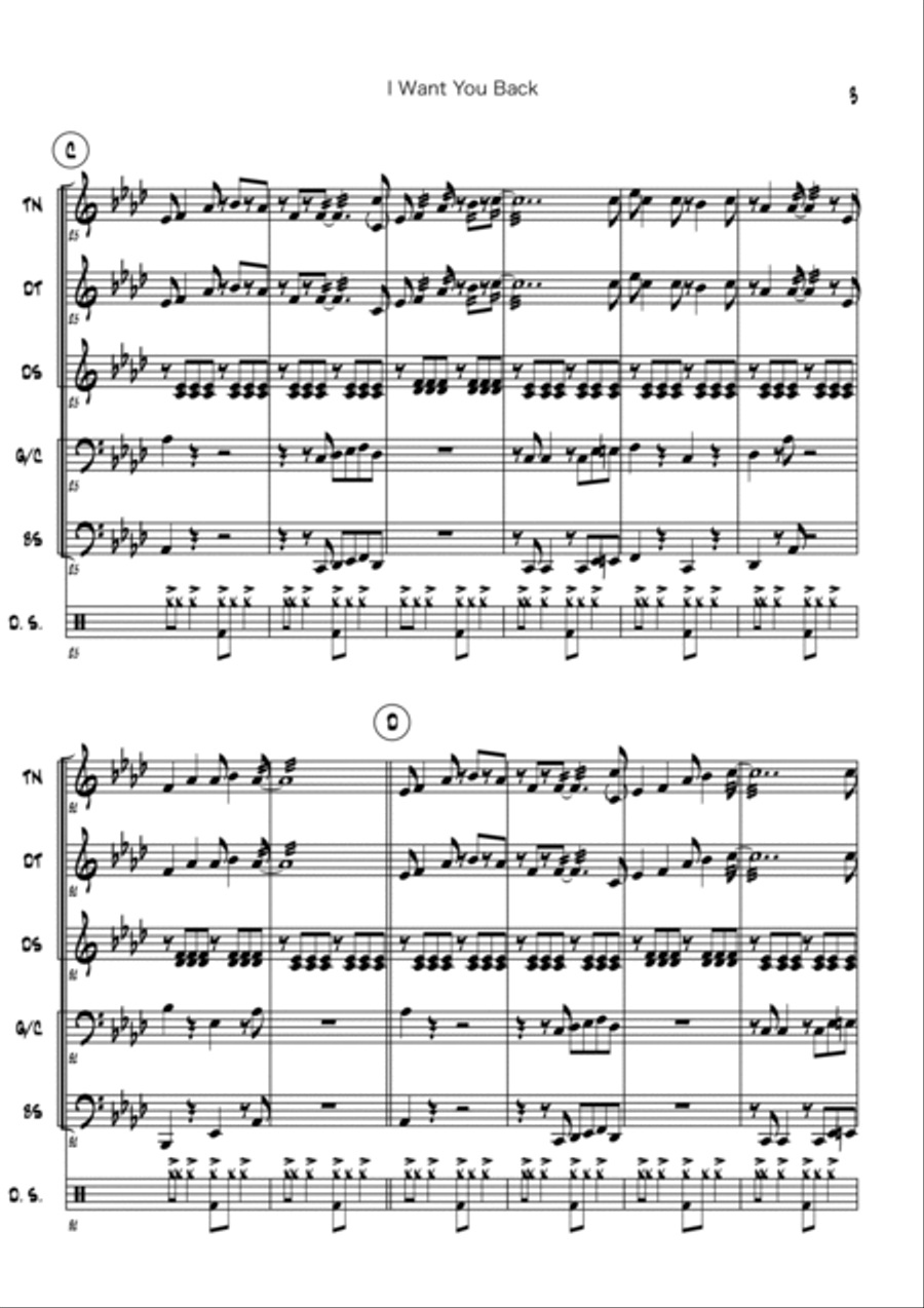 I Want You Back Large Ensemble scores gallery preview page 3