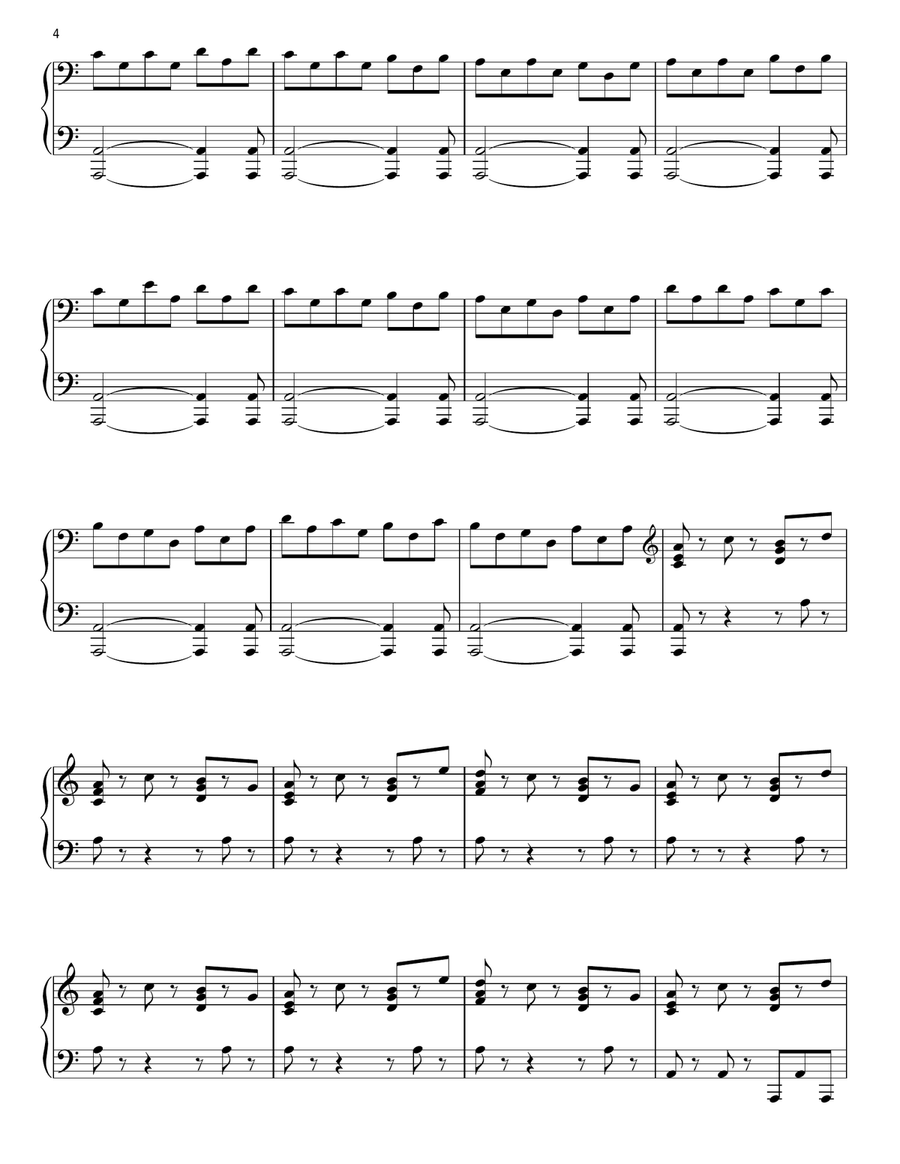 160 BPM Piano Solo scores gallery preview page 4