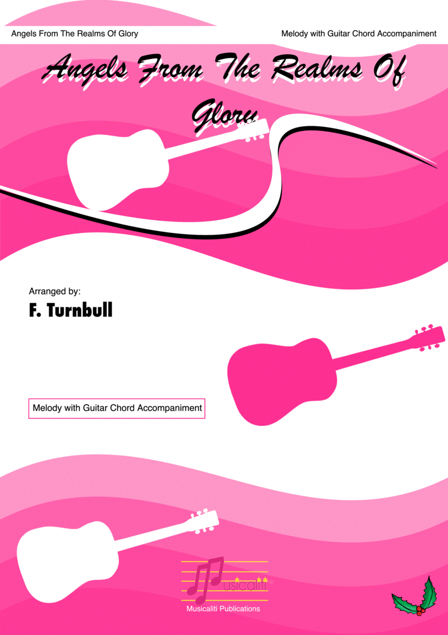 Angels From The Realms Of Glory Piano, Vocal, Guitar scores gallery preview page 1
