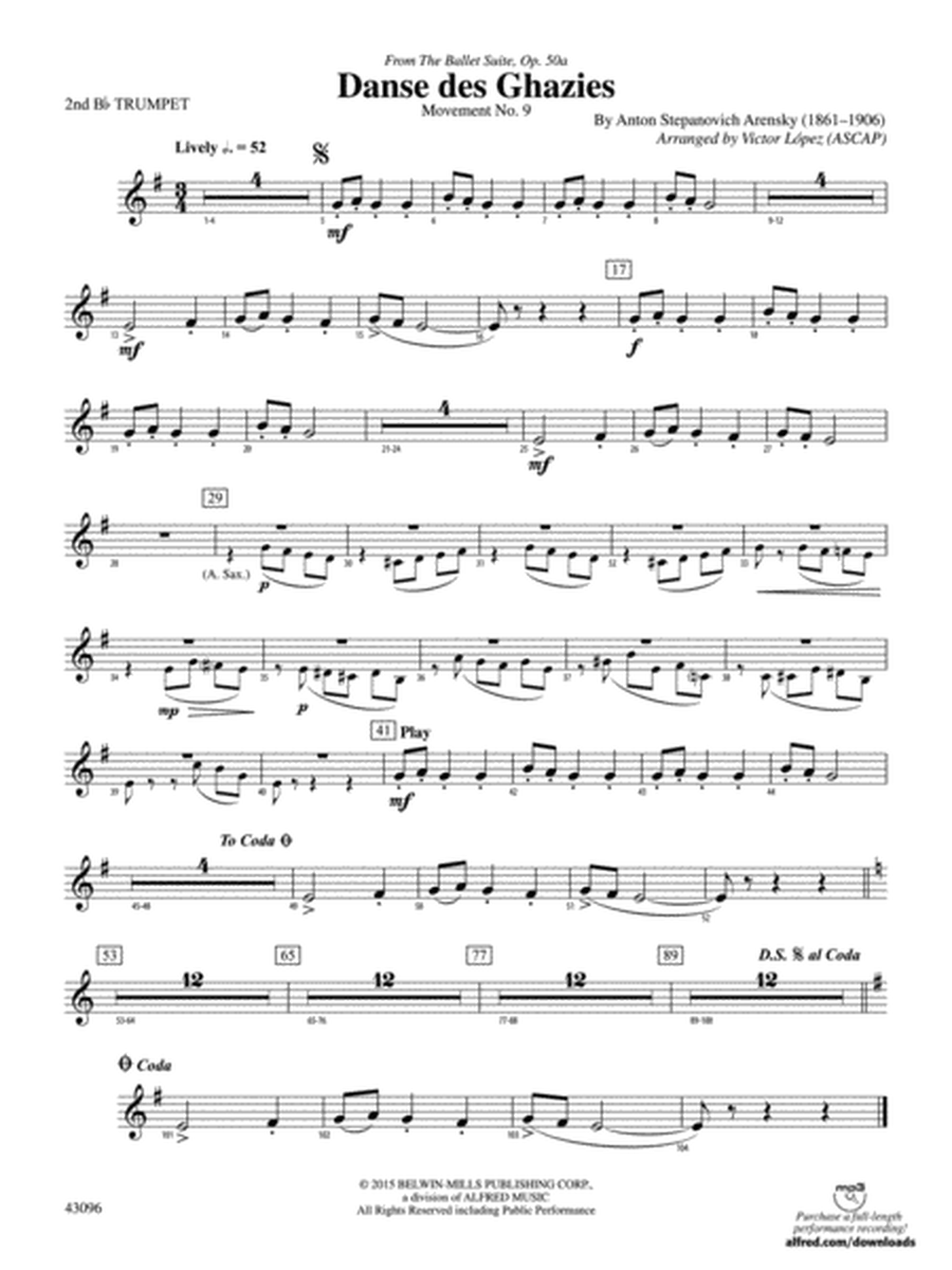 Danse des Ghazies (from The Ballet Suite, Op. 50a): 2nd B-flat Trumpet
