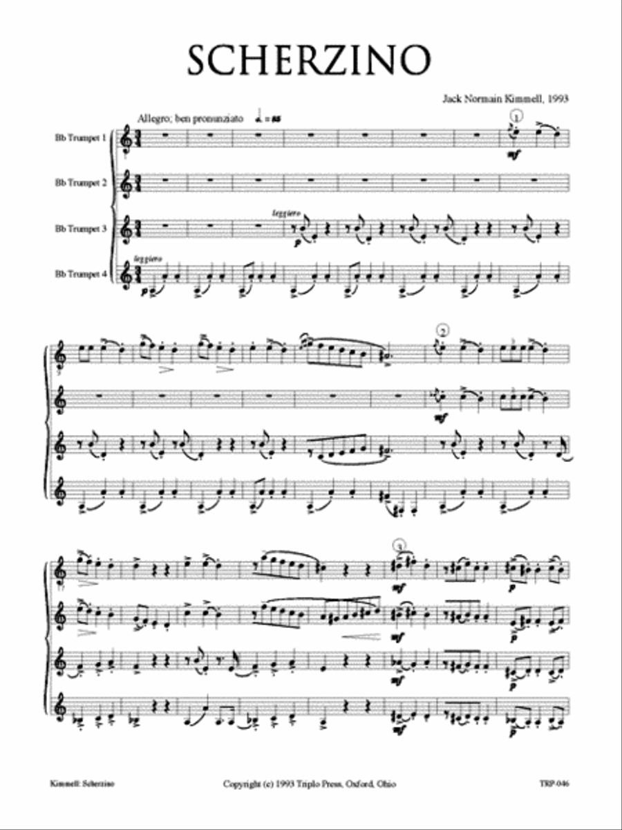 Scherzino Small Ensemble scores gallery preview page 2