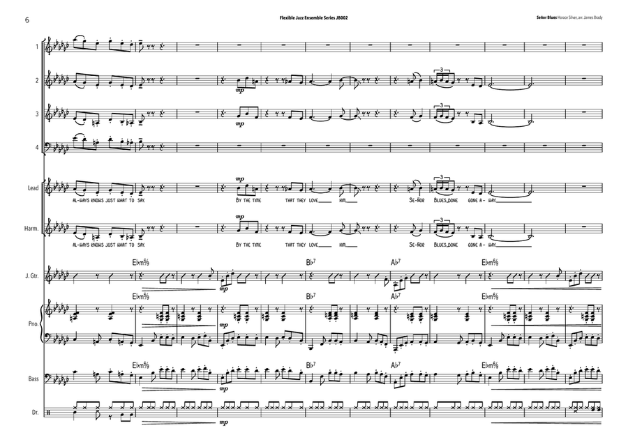 Senor Blues Jazz Ensemble scores gallery preview page 6