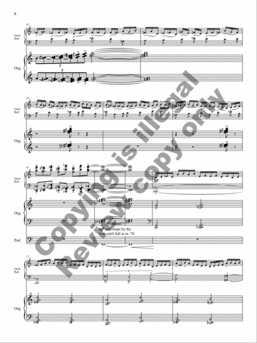 Triptych for Organ and Large Orchestra Orchestra scores gallery preview page 8