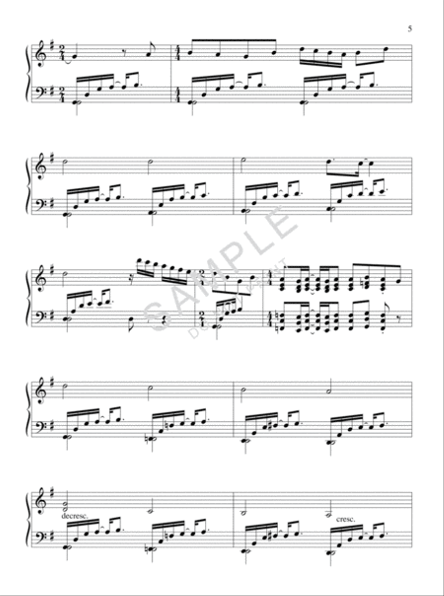 In Praise of His Name Piano Solo scores gallery preview page 3