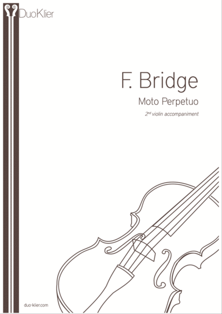 Bridge - Moto Perpetuo, 2nd violin accompaniment Violin Solo scores gallery preview page 1
